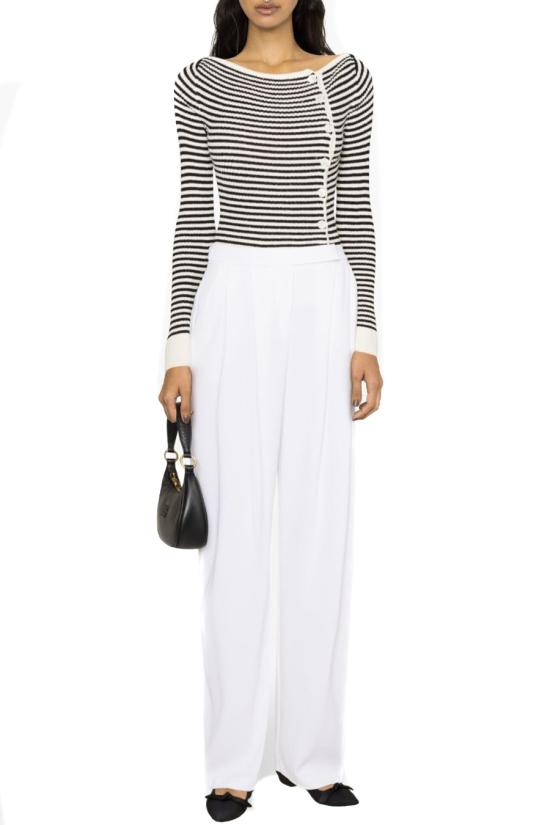  핑코 스트레이트 팬츠 1032357624Z15 White - PINKO