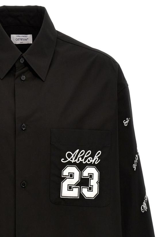  오프화이트 긴팔 셔츠 OMGE004S24FAB0021001 Black - OFF WHITE