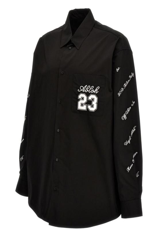  오프화이트 긴팔 셔츠 OMGE004S24FAB0021001 Black - OFF WHITE