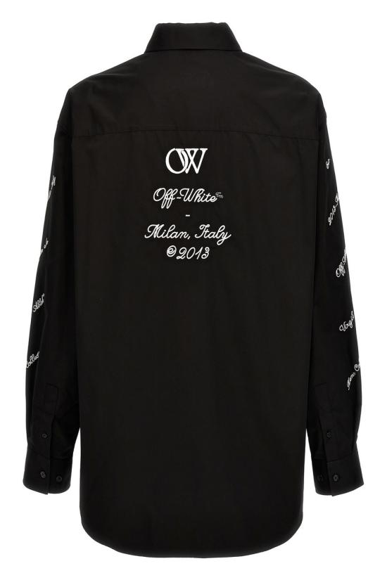  오프화이트 긴팔 셔츠 OMGE004S24FAB0021001 Black - OFF WHITE