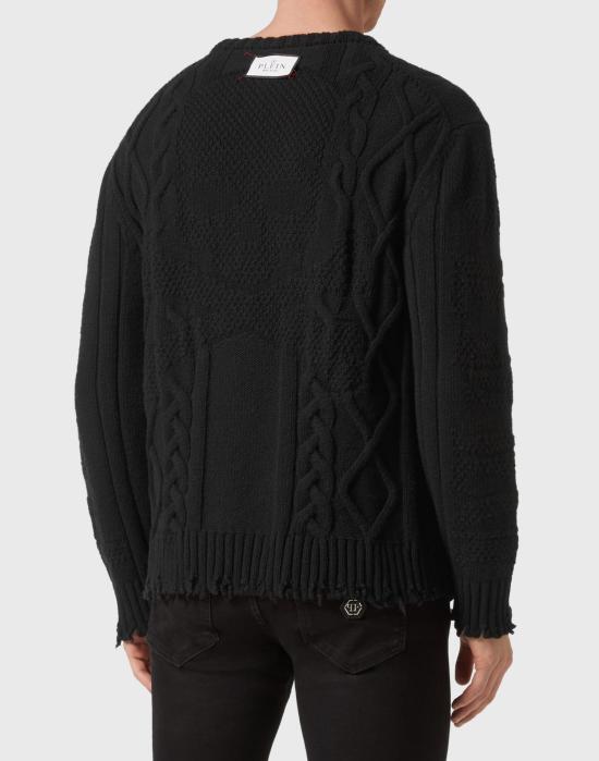  필립 플레인 스웨터 FACC MKO1273 PKN002N BLACK Black - PHILIPP PLEIN