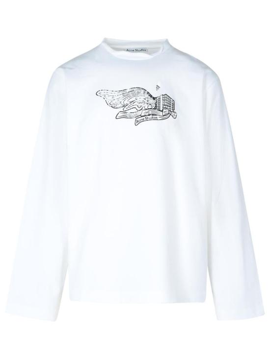 24FW 아크네 스튜디오 긴팔 티셔츠 BL0390183 WHITE