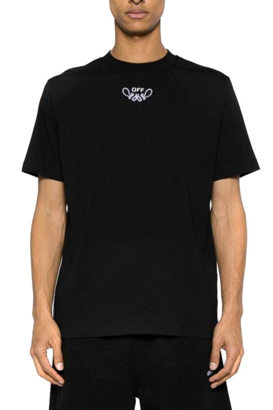  오프화이트 반팔 티셔츠 OMAA027S24JER001101 Black - OFF WHITE