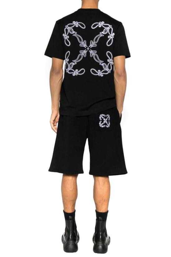  오프화이트 반팔 티셔츠 OMAA027S24JER001101 Black - OFF WHITE