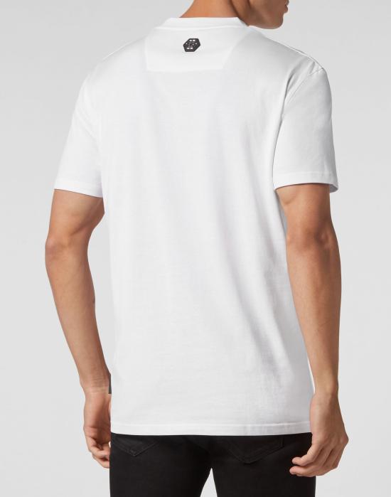  필립 플레인 반팔 티셔츠 FACC MTK6390 PJY002N WHITE White - PHILIPP PLEIN