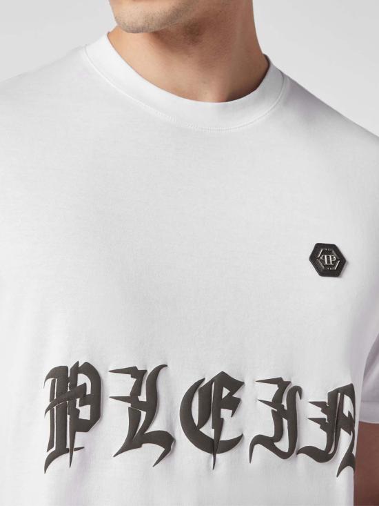  필립 플레인 반팔 티셔츠 PACC MTK6295 PJY002N White - PHILIPP PLEIN