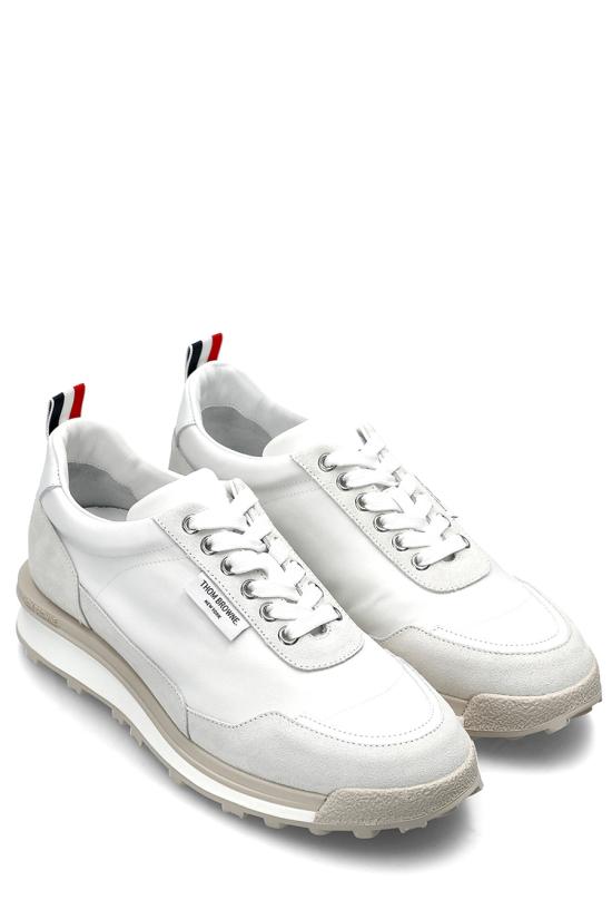 톰브라운 테크 나일론 알룸나이 트레이너 MFD271BF0488 107 White - THOM BROWNE