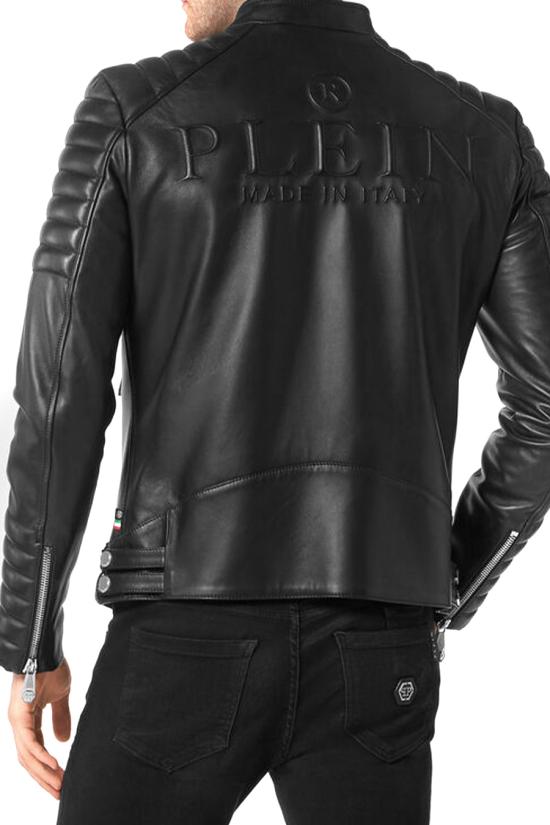  필립 플레인 가죽 자켓 FABC MLB1575 PLE010N Black - PHILIPP PLEIN