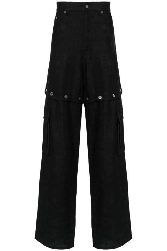 오프화이트 스트레이트 팬츠 OMCE047S24FAB0014710 Black