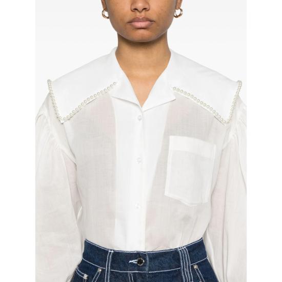 25SS 시몬로샤 블라우스 5308B 1210 WHPEA WHITE - SIMONE ROCHA