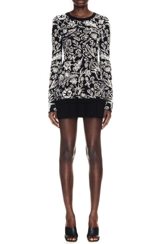  오프화이트 숏 원피스 OWHI118S24KNI0011001 Black - OFF WHITE