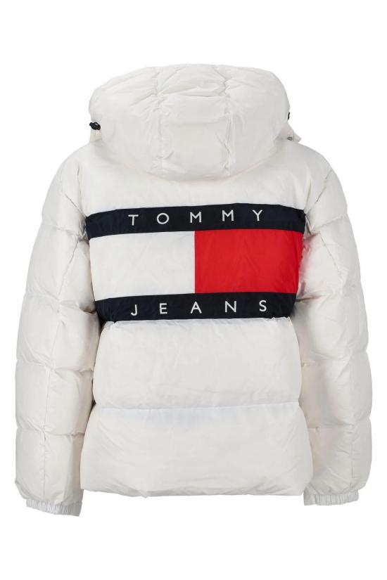  토미진 숏패딩 DM0DM20479 YBR White - TOMMY JEANS