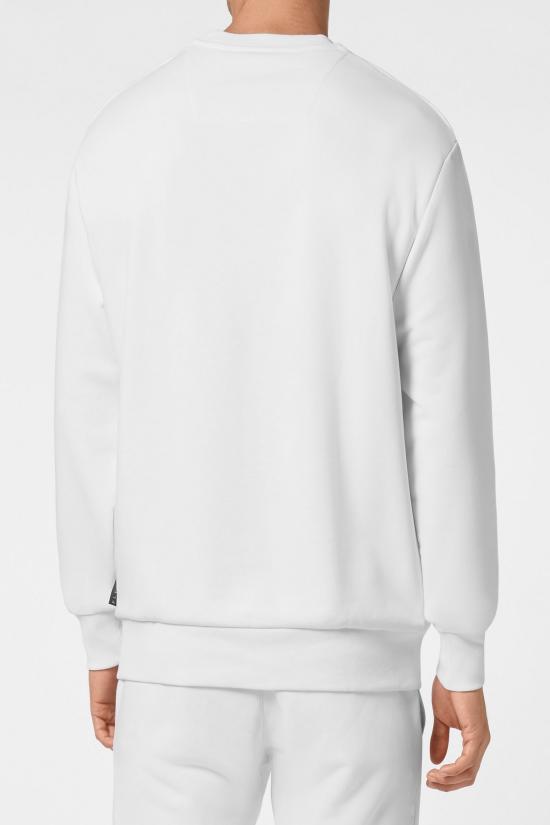  필립 플레인 긴팔 티셔츠 SACC MJO0901 PJY002N White - PHILIPP PLEIN