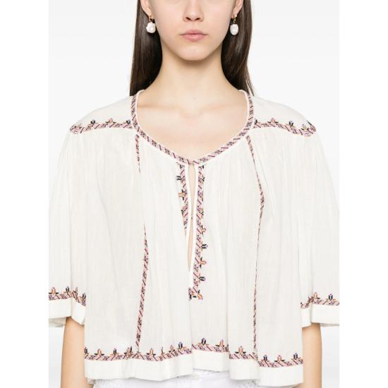 25SS 이자벨마랑에뚜왈 블라우스 C1J11E HT0576FA ECOE NEUTRALS - ISABEL MARANT ETOILE