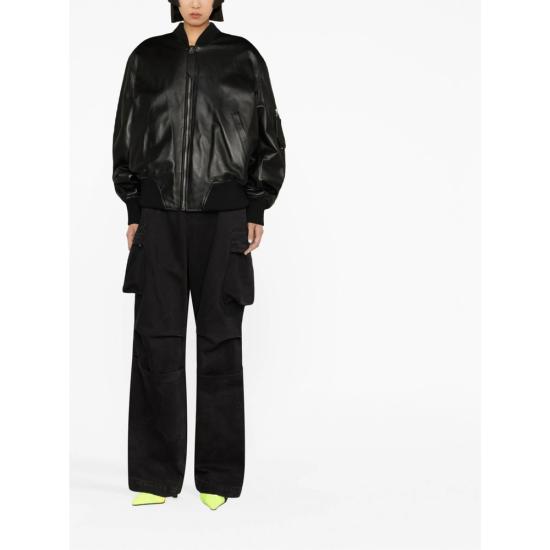 24FW 디 아티코 봄버 자켓 231WCB04 L054 100 BLACK - THE ATTICO