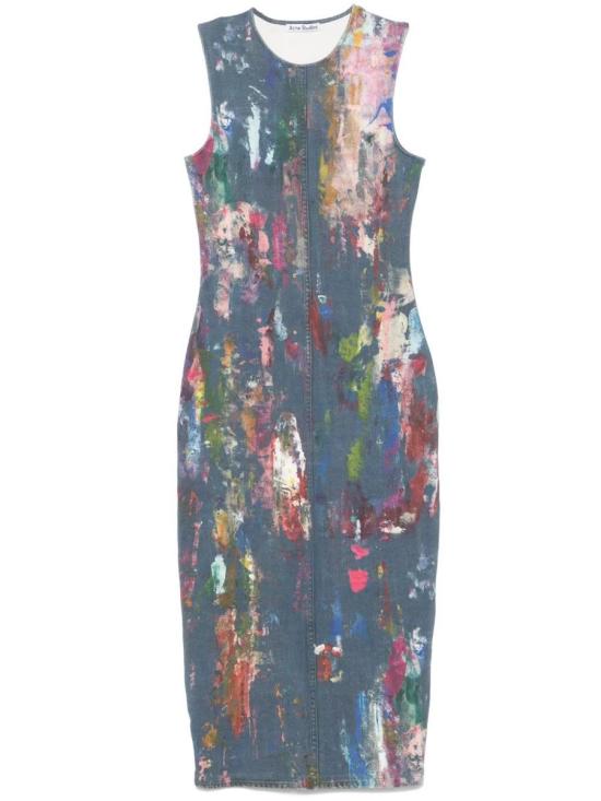 25SS 아크네 스튜디오 미디 원피스 A20788 ALD BLUE MULTI