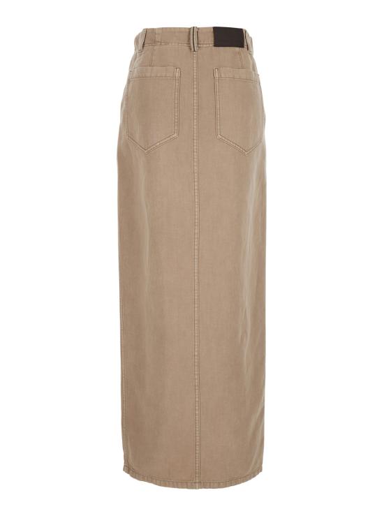 25SS 브루넬로 쿠치넬리 스커트 ML996G3822C2910 Beige - BRUNELLO CUCINELLI