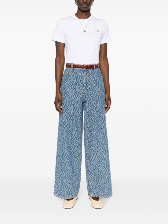  메종키츠네 반팔 티셔츠 MW00110KJ0008 P100 DOM - MAISON KITSUNE