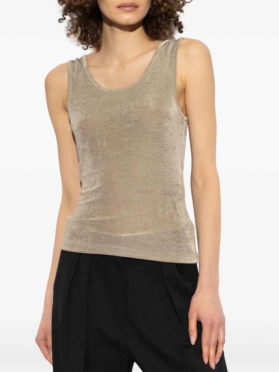  아미 민소매 티셔츠 FTK145JE01100952 Beige - AMI