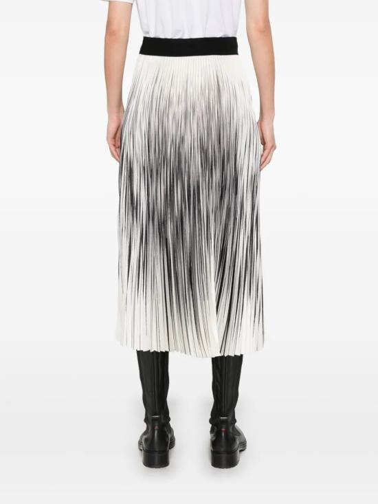 25SS 에르노 스커트 GN000060127249394 White Black - HERNO