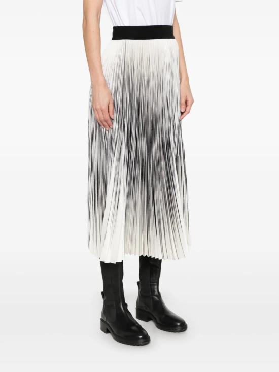 25SS 에르노 스커트 GN000060127249394 White Black - HERNO