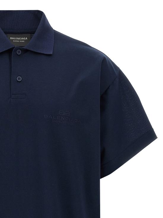25SS 발렌시아가 폴로 티셔츠 813299TRVW48065 Blue - BALENCIAGA
