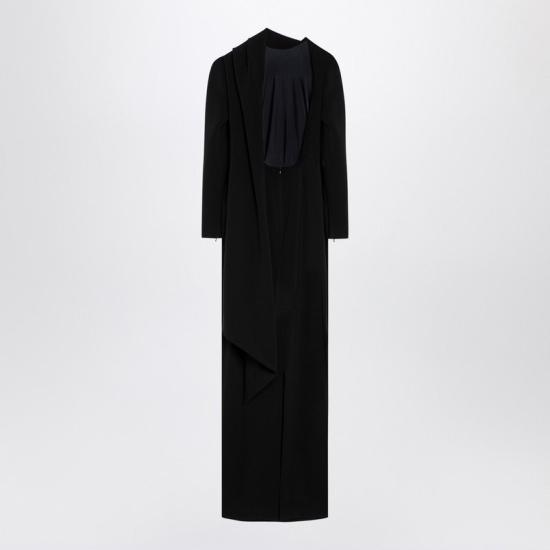 24FW 발렌시아가 롱 원피스 809037TRO27 XH BALEN 1000 108 black - BALENCIAGA