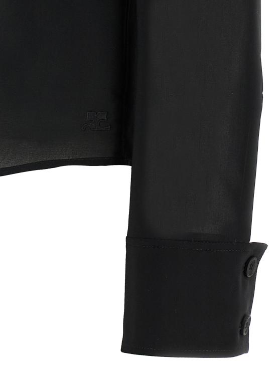 25SS 쿠레쥬 블라우스 225CCH091CO01379999 Black - COURREGES