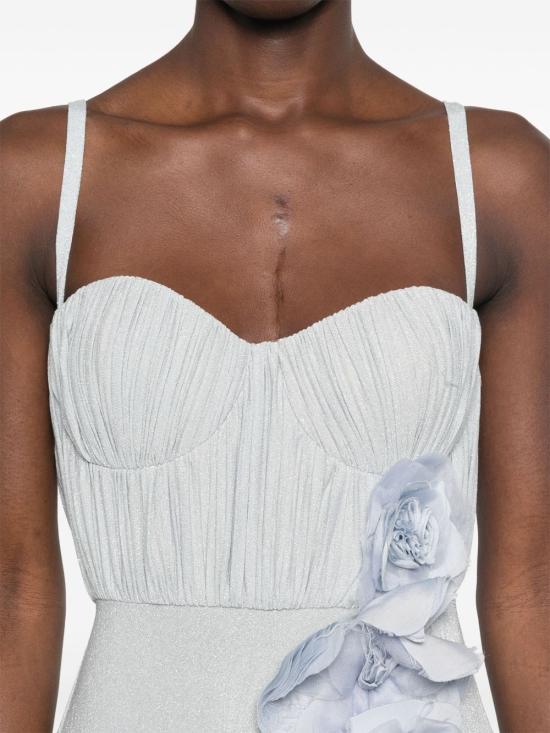 25SS 엘리자베타프랜치 롱 원피스 ABR2252E2 A28 Blue - ELISABETTA FRANCHI