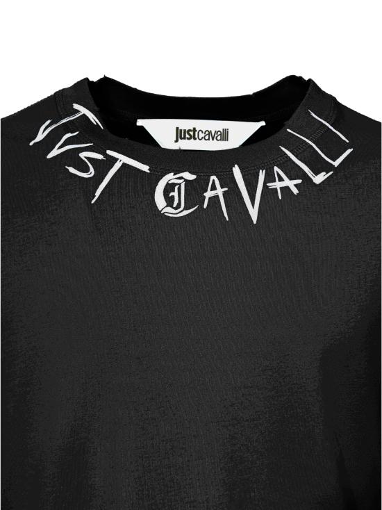 25SS 저스트까발리 반팔 티셔츠 78OAHE06 CJ110899 Black - JUST CAVALLI