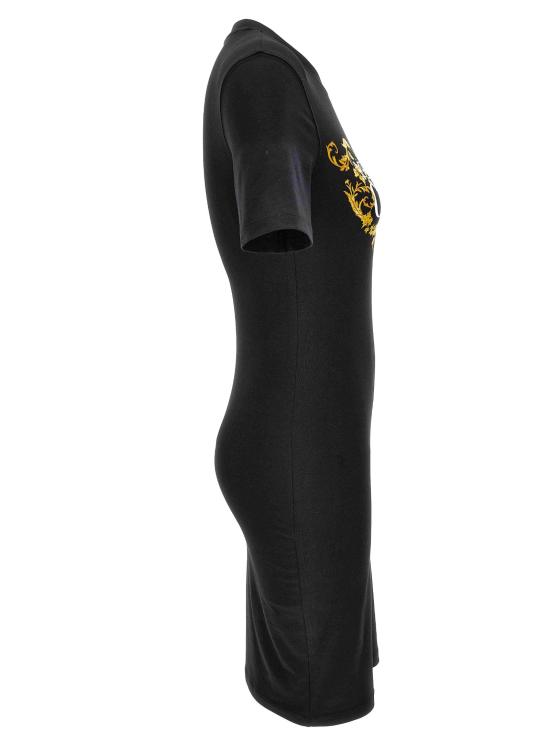 24FW 베르사체 미디 원피스 77HAOE05 CJ02EG89 Black - VERSACE