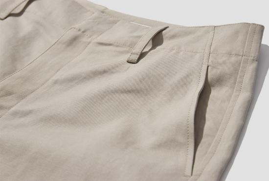 25SS 르메르 스트레이트 팬츠 빅치노 팬츠 - 코튼 리넨 가바딘 PA1207 LF1350 베이지 - LEMAIRE