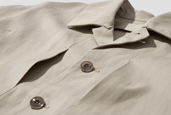 25SS 르메르 자켓 BOXY SB 작업복 재킷 - 코튼 리넨 가바딘 OW1148 LF1350 베이지 - LEMAIRE