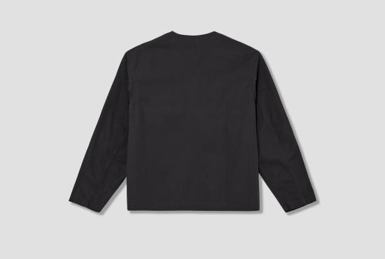 25SS 르메르 긴팔 셔츠 칼라리스 오버 - 컴팩트 코튼 트윌 OV1011 LF1352 차콜 - LEMAIRE