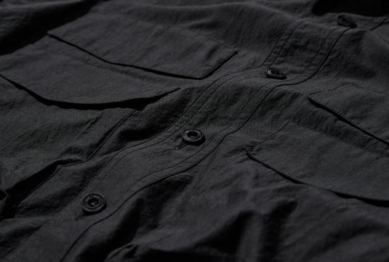 25SS 르메르 반팔 셔츠 유틸리티 셔츠 - 크레이프 코튼 SH1146 LF1399 차콜 - LEMAIRE