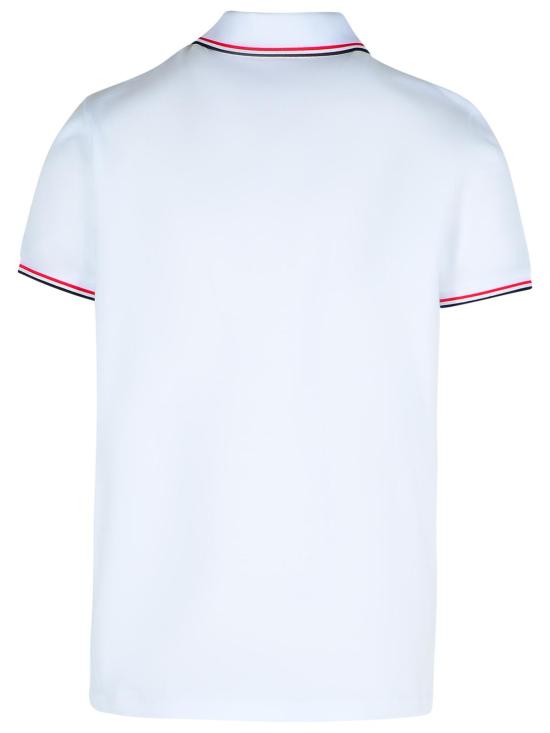 26FW 몽클레어 트리밍 코튼 피케 폴로 셔츠 091 8A703 00 84556001 White - MONCLER