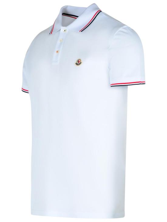 26FW 몽클레어 트리밍 코튼 피케 폴로 셔츠 091 8A703 00 84556001 White - MONCLER