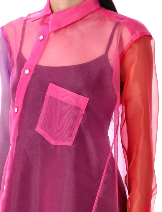 25SS 꼼데가르송 긴팔 티셔츠 GOB011051 PINK RED PURPLE - COMME DES GARCONS