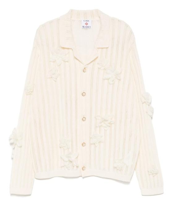 25SS 카사블랑카 긴팔 셔츠 MS25KW90001 WHITE Ivory