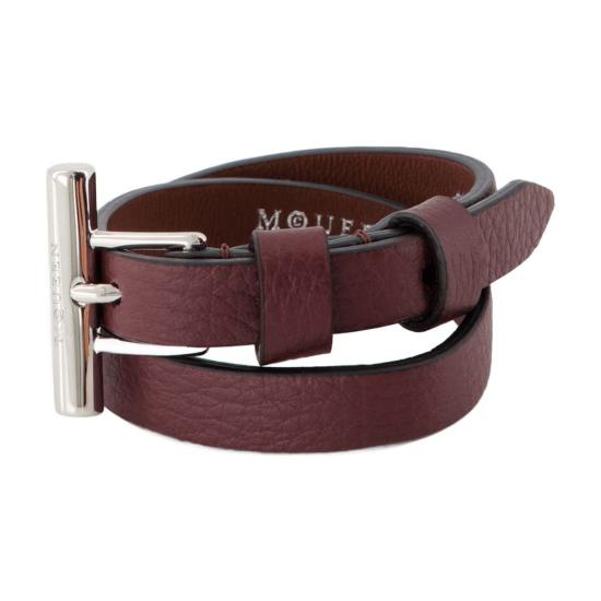 25SS 알렉산더 맥퀸 팔찌 8133631AAUG6408 CRANBERRY red