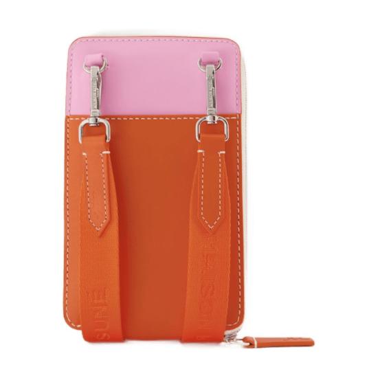  메종키츠네 가죽소품 KU05547LC0029 orange - MAISON KITSUNE