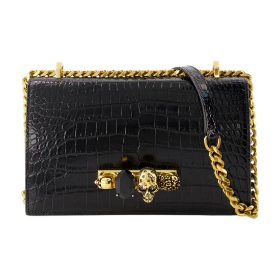 25FW 알렉산더 맥퀸 크로스백 5541281HB0T1001 black