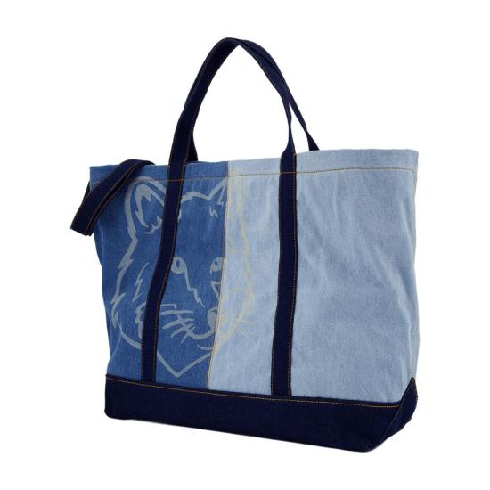  메종키츠네 토트백 MW05109WW5022 blue - MAISON KITSUNE