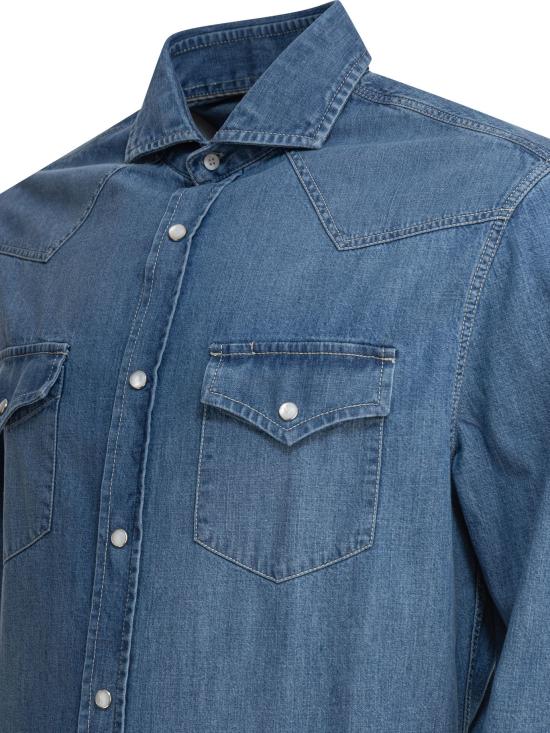 25SS 브루넬로 쿠치넬리 긴팔 셔츠 MH1924008CCF66 - BRUNELLO CUCINELLI