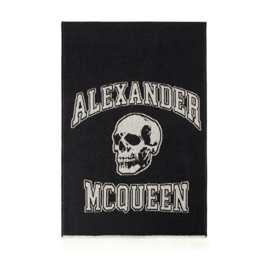  알렉산더 맥퀸 머플러/스카프 7585004200Q1078 BLACK IVORY black - ALEXANDER MCQUEEN