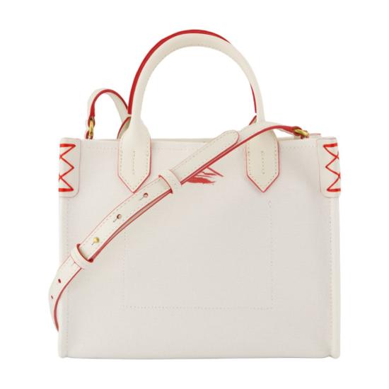 25SS 발망 토트백 EN0FD977TLIC GUQ CREME ROUGE white - BALMAIN