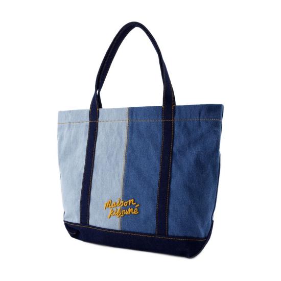  메종키츠네 토트백 MW05108WW5022 blue - MAISON KITSUNE