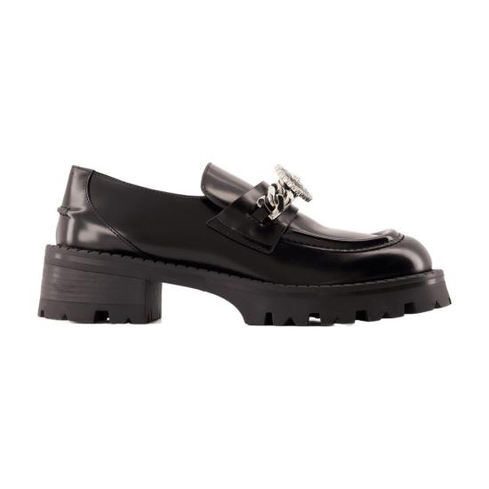 24FW 베르사체 플랫 슈즈 1017044 1A08773 1B00P black