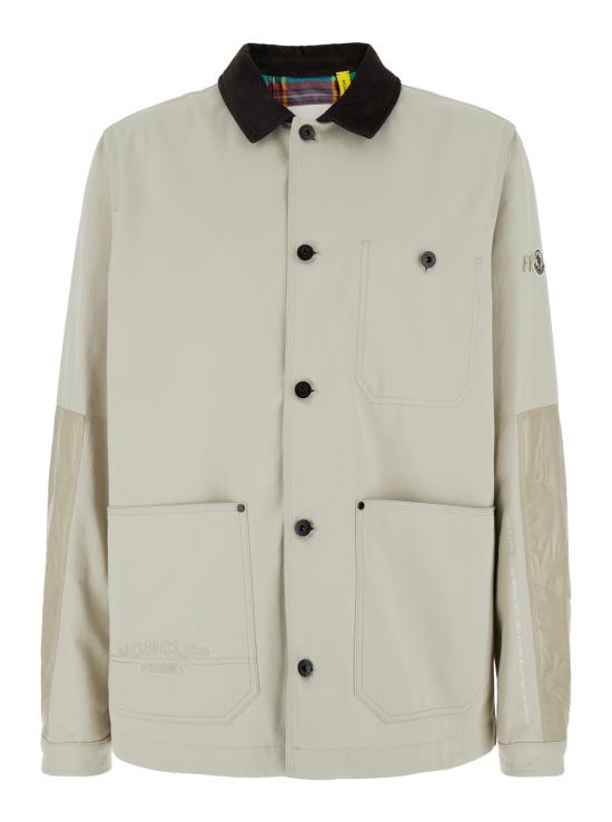 25SS 몽클레어 몽클레어 x 프라그먼트 게이케 코튼 셔츠 자켓 1A00018M5267216 Beige
