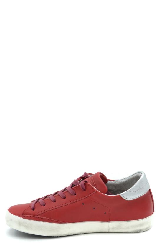  필립모델 스니커즈 CLLD V038 PARIS VEAU ROUGE ARGENT Red - PHILIPPE MODEL